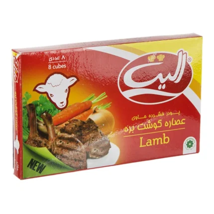 عصاره گوشت بره 80 گرمی جعبه 8 عددی الیت